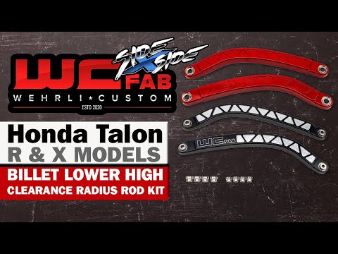 WCFab SXS Honda Talon R & X Billet Lower High Clearance Radius Rod Kit