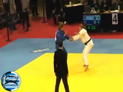 Judo Grand Prix Dusseldorf 2013 -70kg ZUPANCIC Kelita (CAN) -  MILED Houda (TUN)