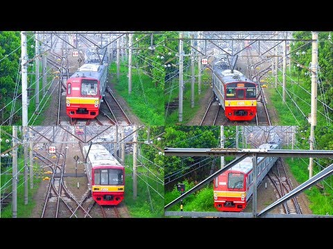 4 KRL Commuter Line Keluar Dipo Depok - (KRL TM 6000, KRL JR 203 & KRL TM 05)