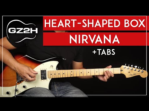 Heart Shaped Box Guitar Tutorial Nirvana Guitar Lesson |All Guitar Parts + TAB|