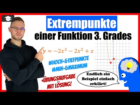 Extrempunkte berechnen 3. Grades - Ganzrationale Funktion