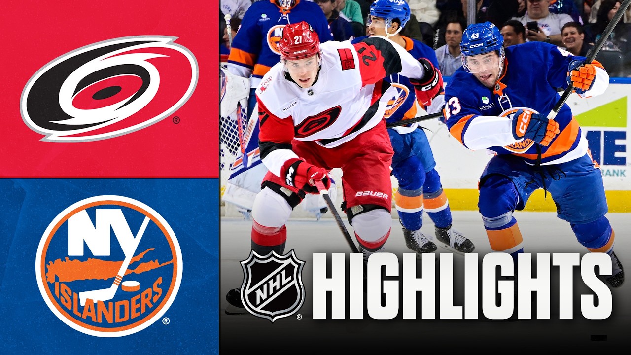 4월15일 캐롤라이나 뉴욕아일랜더스 NHL 하이라이트