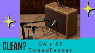 Video thumbnail for Clean Fender Tone  //  How to get a clean tone from Universal Audio's 55 Tweed Deluxe by gb fusion