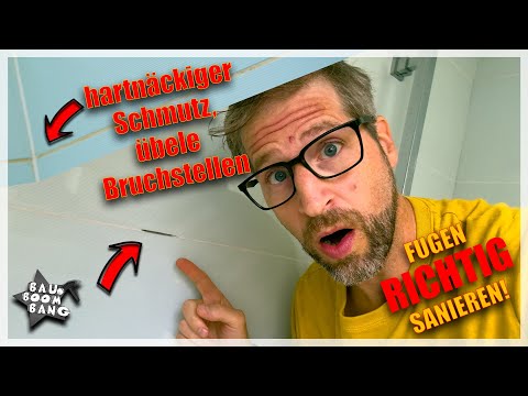 Fugen reparieren!! Nach 10 Jahren mal richtig notwendig! Ergebnis ist der Kracher!