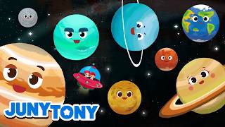 Download lagu Planet di Tata Surya 🌏✨｜Lagu Planet Seru untuk Anak｜Lagu Luar Angkasa｜JunyTony Bahasa Indonesia mp3