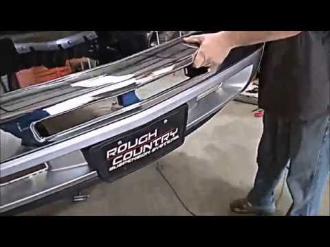 Rough Country Chevy Silverado Hidden Winch Mounting Plate Installation
