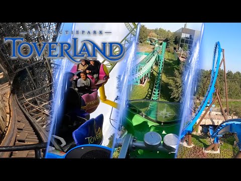 Video: All Roller Coasters at Toverland | Sevenum, NL | 4K Onride POV