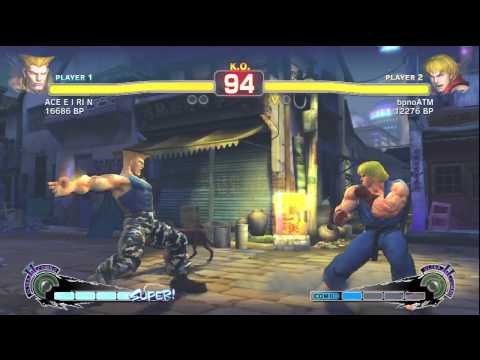 SSF4: ACE E I RI N (Guile) VS bpnoATM (Ken)