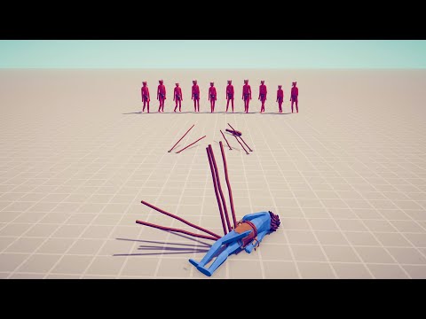 10x SPEAR THROWERS vs EVERY UNIT - Totally Accurate Battle Simulator TABS