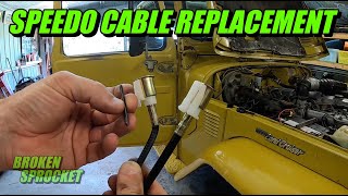 How to replace a car speedometer cable. Beginner's guide.