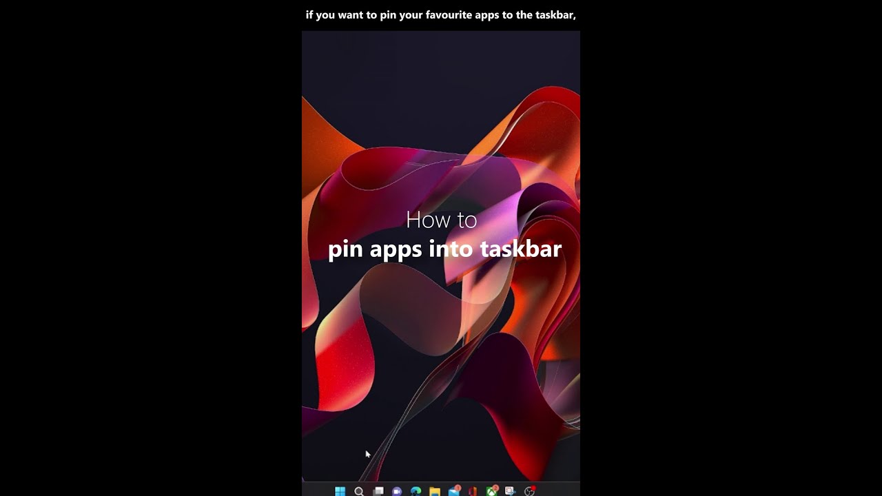 How to Pin Apps to Taskbar