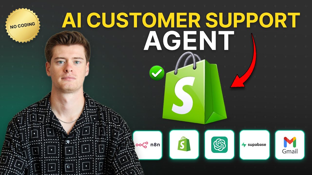 Build an AI Customer Support Agent - Shopify (No Code, Self-Hosted)