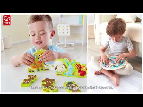 HAPE kaladėlės-dėlionė Pepė ir draugai, E0452A video