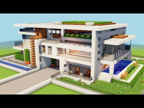*NEW* MINECRAFT: How To Build A Big Modern House -Tutorial [How To Make A Mansion] [#1]