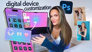 How to make custom AESTHETIC wallpaper, desktop icons, widgets, & more 💻 🎀 *using AI*