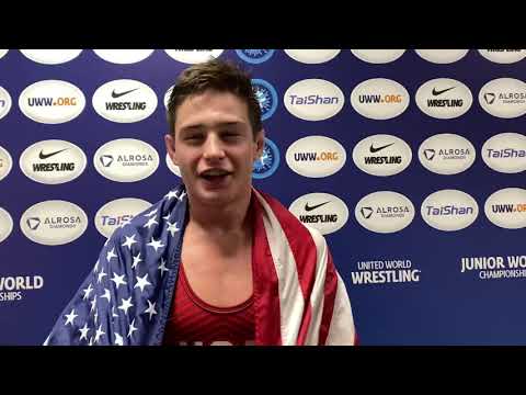 Keegan O’Toole wins gold at 2021 Junior World Championships at 74 kg in men’s freestyle