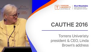 CAUTHE 2016 | Linda Brown, CEO Torrens University