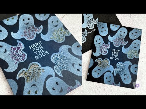 Ghost Wreath Stamping 
