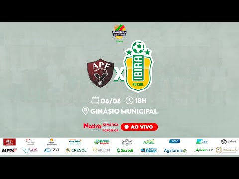 APF X Ibira Futsal - AO VIVO E COM IMAGENS - Gauchão de Futsal Série B - Rodada 10 - 2023