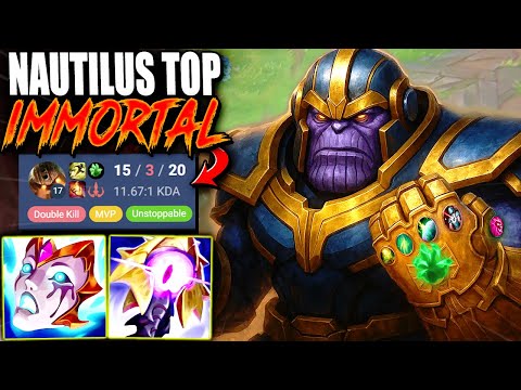 My Immortal Nautilus Top Lane Build did the MOST IMPOSSIBLE 1V9 CARRY EVER 💀💀 | s15 Gameplay