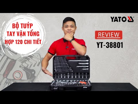 Набор инструментов YATO 120 шт., квадрат 1/4, 3/8 и 1/2 (YT-38801)