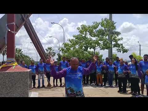 Agradecimento a nossa chegada em Santa Cruz dos milagres dos 10 de Romaria 