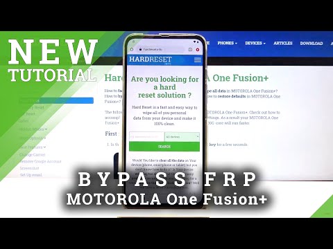 How to Bypass Google Account in MOTOROLA One Fusion+ - Remove Factory Reset Protection