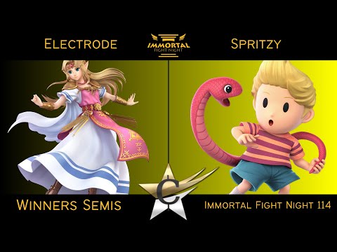 Immortal Fight Night 114 Winners Semis - Electrode (Zelda) vs Spritzy (Lucas) Smash Ultimate - SSBU