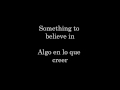 Aqualung - Something to believe in (lyrics-sub ...