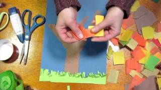 fall collage kids craft