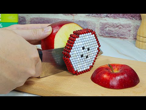 Magnetic APPLE PIE | Stop Motion Cooking & ASMR Satisfying Sounds With Magnet Balls
