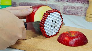 Magnetic APPLE PIE | Stop Motion Cooking &amp; ASMR Satisfying Sounds With Magnet Balls