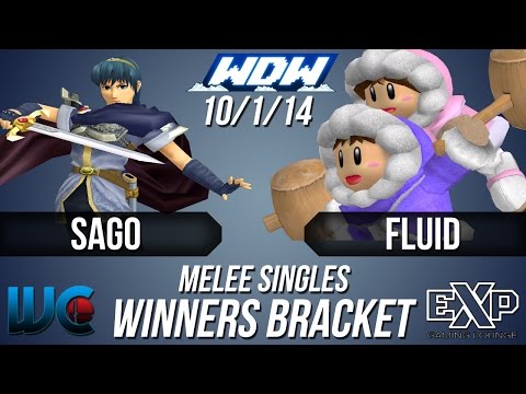 WDW 10/1/14 - Fluid (ICs) vs. Sago (Marth) Melee Winners Bracket