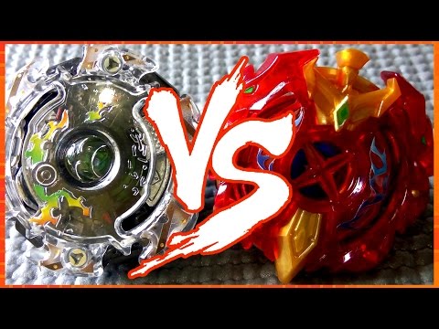Kaiser Kerbeus .J.O vs Xcalibur .O.Q - BATALHA BEYBLADE BURST!! ベイブレードバースト
