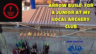 Making up some arrows for a Junior at my local archery club - Step by Step