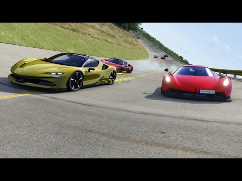 Koenigsegg Jesko Absolut vs Ferrari SF90 Stradale Sports at Monza Full Course