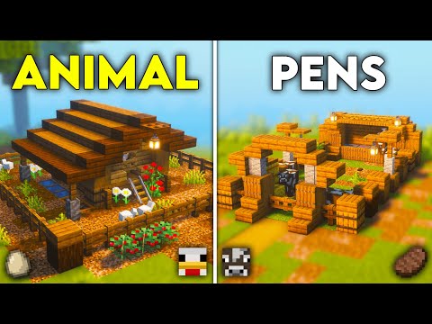 4 EASY Animal Pens for Minecraft 1.21