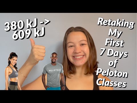 RETAKING MY FIRST 7 DAYS OF PELOTON CLASSES - HUGE...