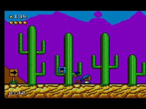 Desert Speedtrap starring Road Runner and Wile E. Coyote Master System