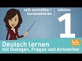 Deutsch lernen A1.1 / Lektion 1 / sich vorstellen / buchstabieren Deutsch lernen A1.1 / Lektion 1 / sich vorstellen / buchstabieren