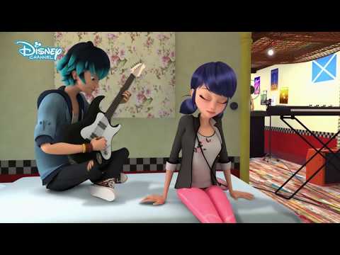 Miraculous Ladybug Luka plays the art of Marinette (Season 2 Episode 12 Clip)