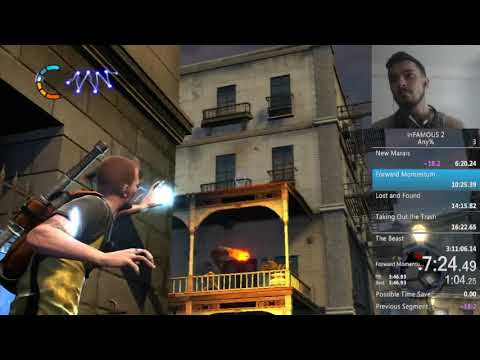 Infamous 2 Any% Speedrun in 3:02:17
