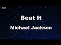 Beat It Michael Jackson Karaoke No Guide Melody Instrumental