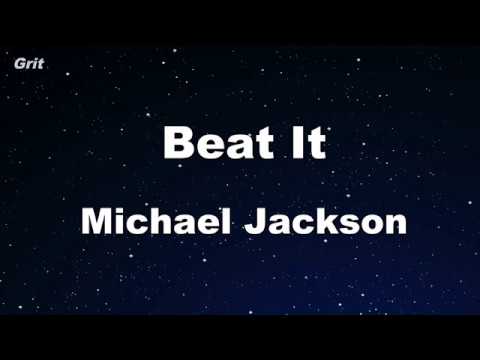 Beat It - Michael Jackson Karaoke 【No Guide Melody】 Instrumental