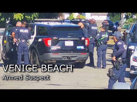 Another Police Standoff in Venice Beach - Armed Suspect