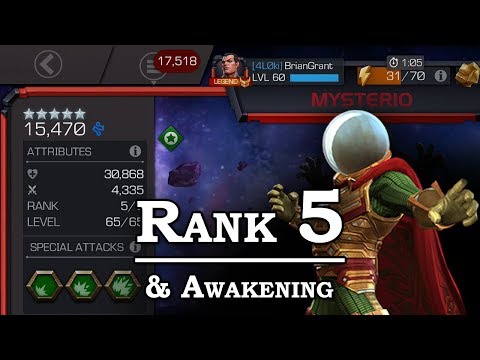 Mysterio Rank Up - Rank 5 + Awakening | Marvel Contest of Champions