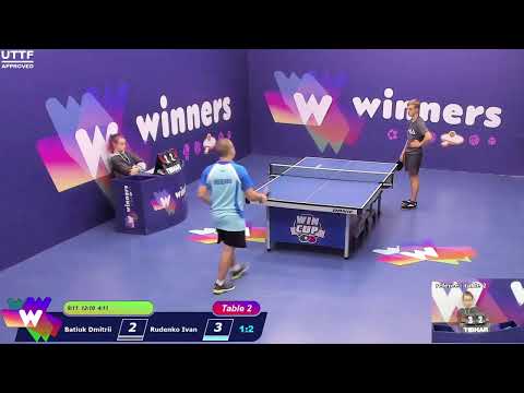 WINners CUP table 2  30.11 Batiuk Dmitrii - Rudenko Ivan 20:00