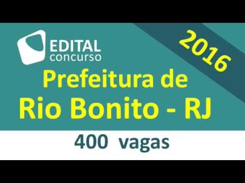 Edital Concurso Rio Bonito RJ 2016 -  Rio de Janeiro