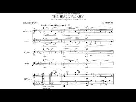 Eric Whitacre - The Seal Lullaby (Sheet music video)