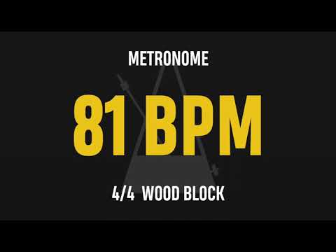 81 BPM 4/4 - Best Metronome (Sound : Wood block)